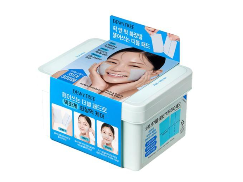DewyTree Pick & Quick Makeup Boosting Double Pad, 13.40 oz/380 g, 100 Count