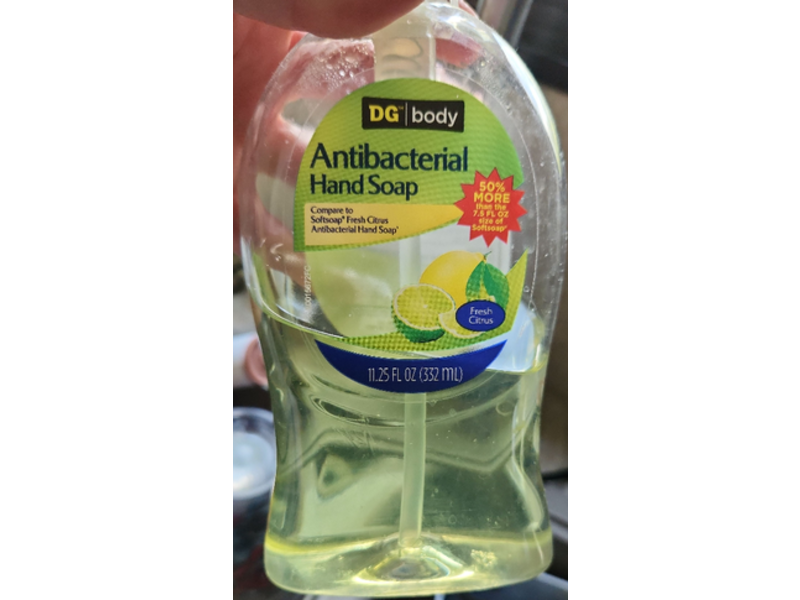 Dg Body Antibacterial Hand Soap, Fresh Citrus, 11.25 fl oz/332 mL