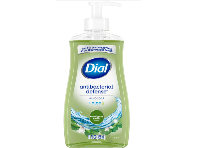 Dial Antibacterial Defense Hand Soap, Eucalyptus & Mint, 11 fl oz/325 mL