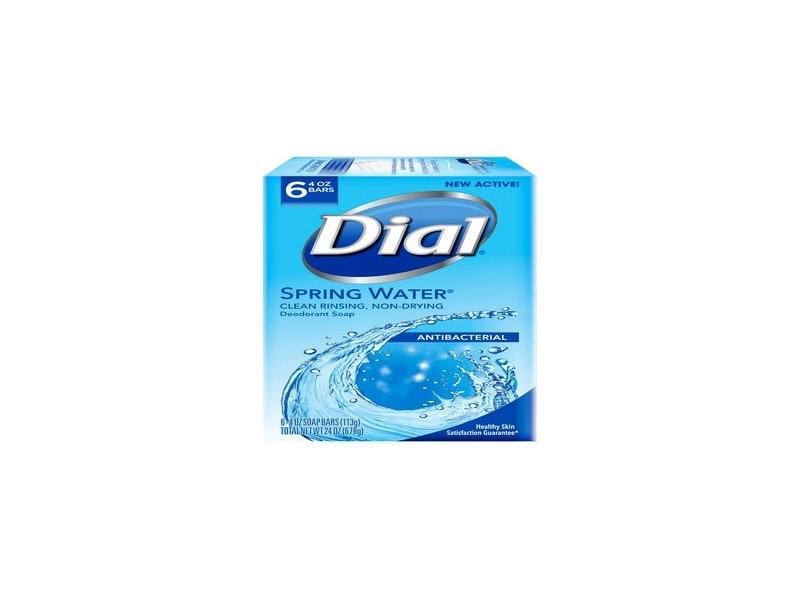 Dial Antibacterial Deodorant Bar Soap Spring Water
