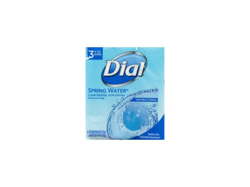 Dial Antibacterial Deodorant Soap, Spring Water