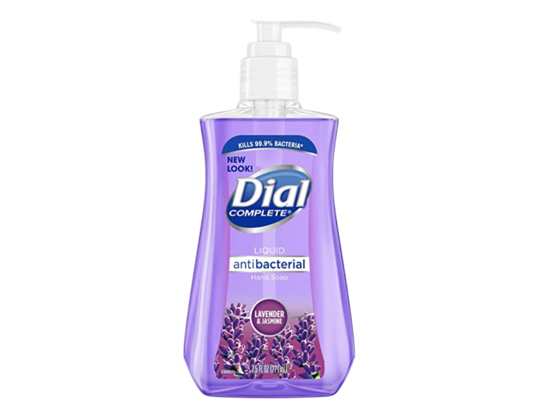 Dial Antibacterial Liquid Hand Soap, Lavender And Twilight Jasmine, 7.5 fl oz / 221 mL