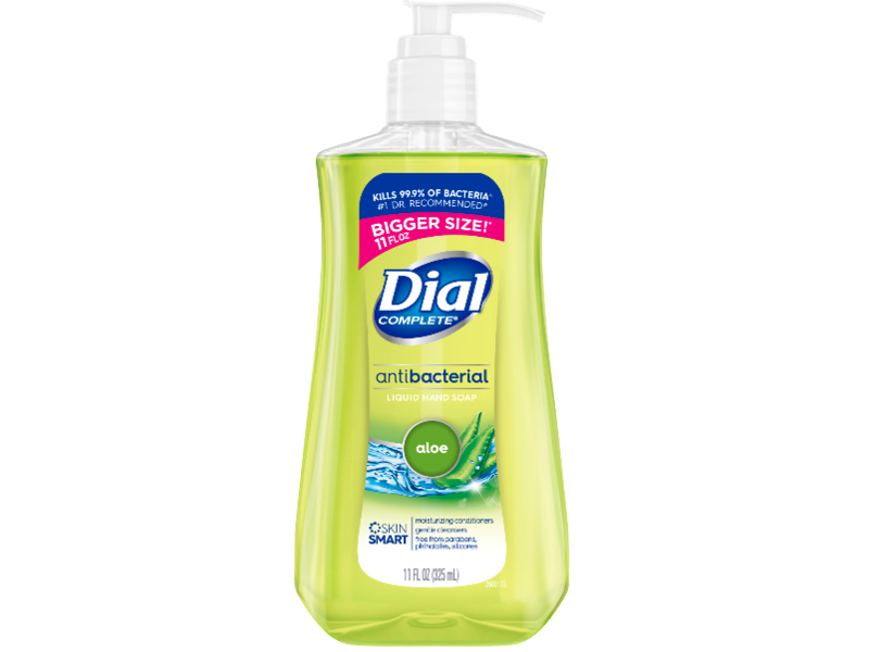 Dial Complete Antibacterial Liquid Hand Soap, Aloe, 11 fl oz/325 mL