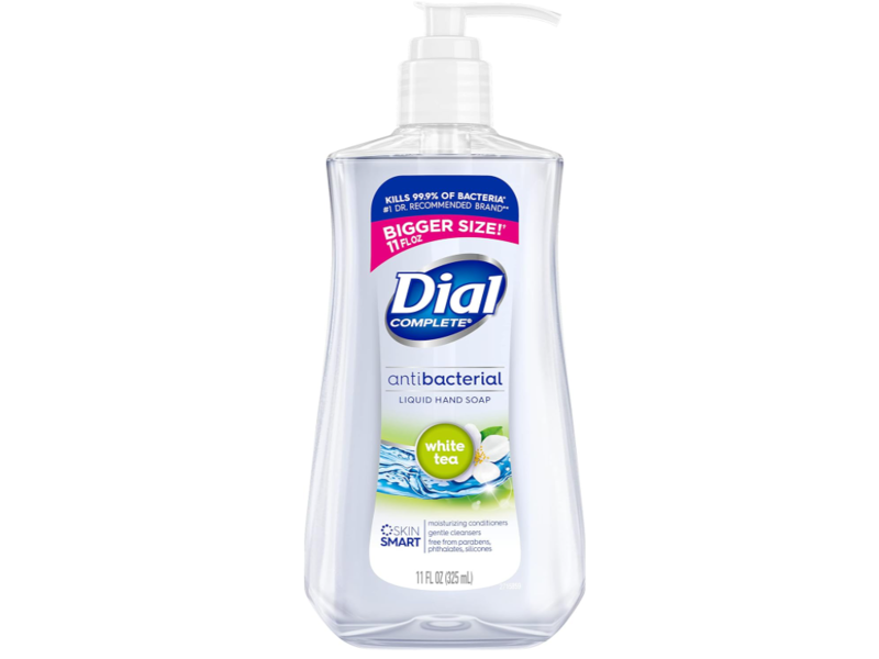 Dial Complete Antibacterial Liquid Hand Soap, White Tea, 11 fl oz/325 mL