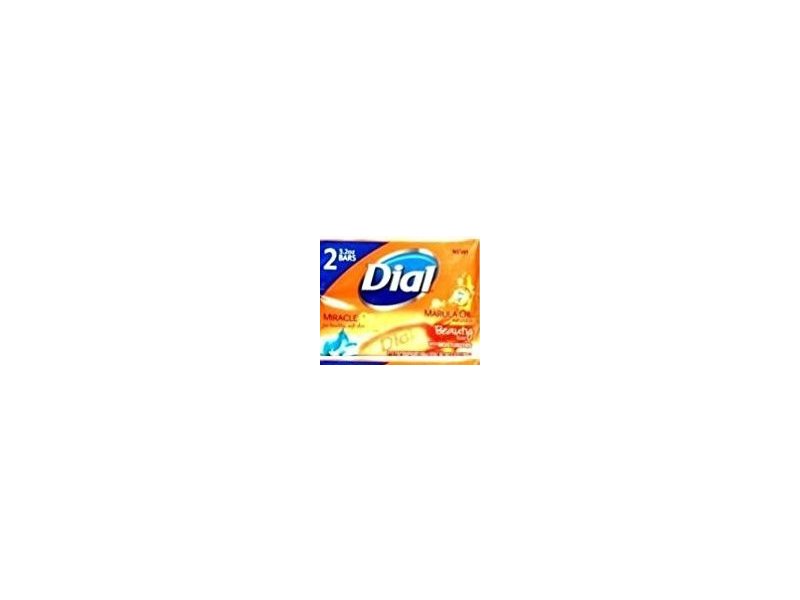 Dial Miracle Oil Bar Soap - 2 (3.2 oz.) Bars with Marula Oil