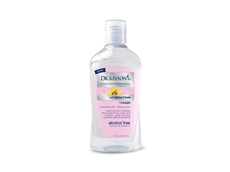 Dickinson's Enhanced Witch Hazel Hydrating Toner, Alcohol-Free, 16 fl oz