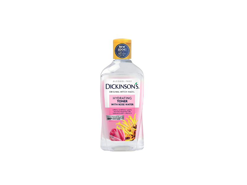 Dickinson's Original Witch Hazel Hydrating Toner, Rose Water, 16 fl oz/473 mL
