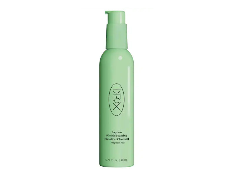 Dieux Baptism Gentle Foaming Facial Gel Cleanser, 6.76 fl oz/200 mL