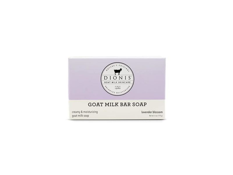 Dionis Goat Milk Bar Soap, Lavender Blossom, 6 oz/170 g