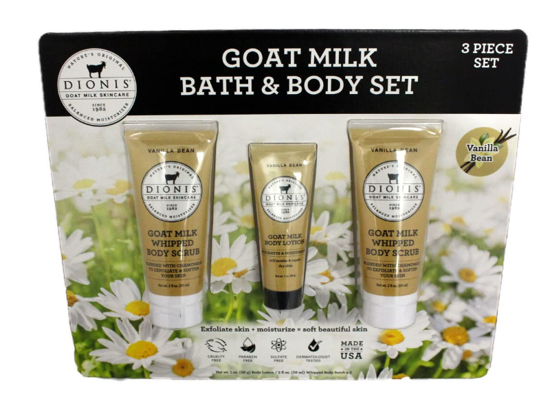 Dionis Goat Milk Bath & Body Set, vanilla Bean