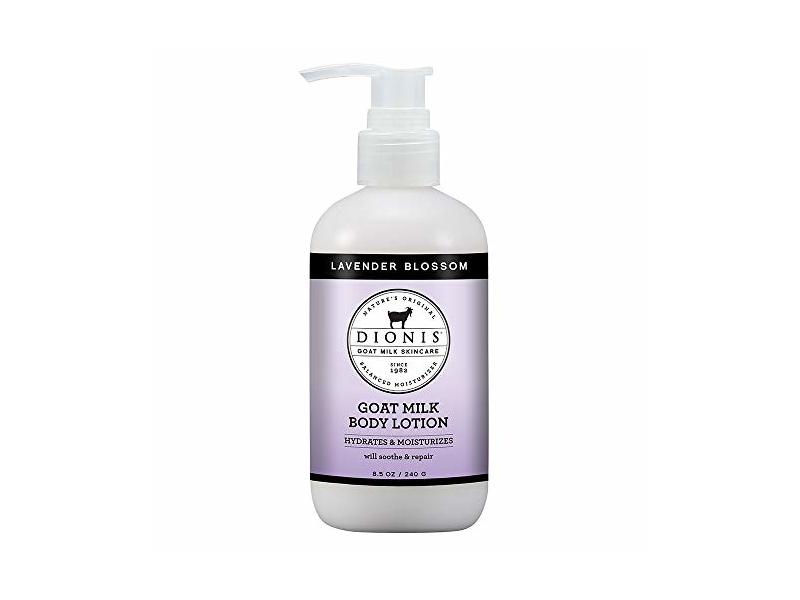 Dionis Goat Milk Body Lotion, Hydrates & Moisturizes, Lavender Blossom, 8.5 fl oz/240 mL