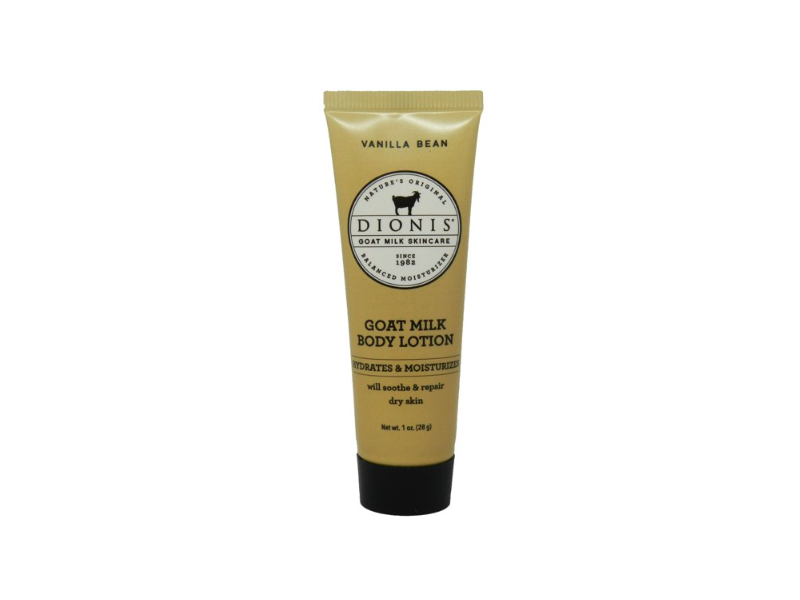 Dionis Goat Milk Body Lotion, Vanilla Bean, Hydrates & Moistures, 1 oz/28 g