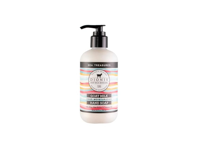 Dionis Goat Milk Deep Moisturizing Hand Soap, Sea Treasures, 8.5 fl oz/250 mL