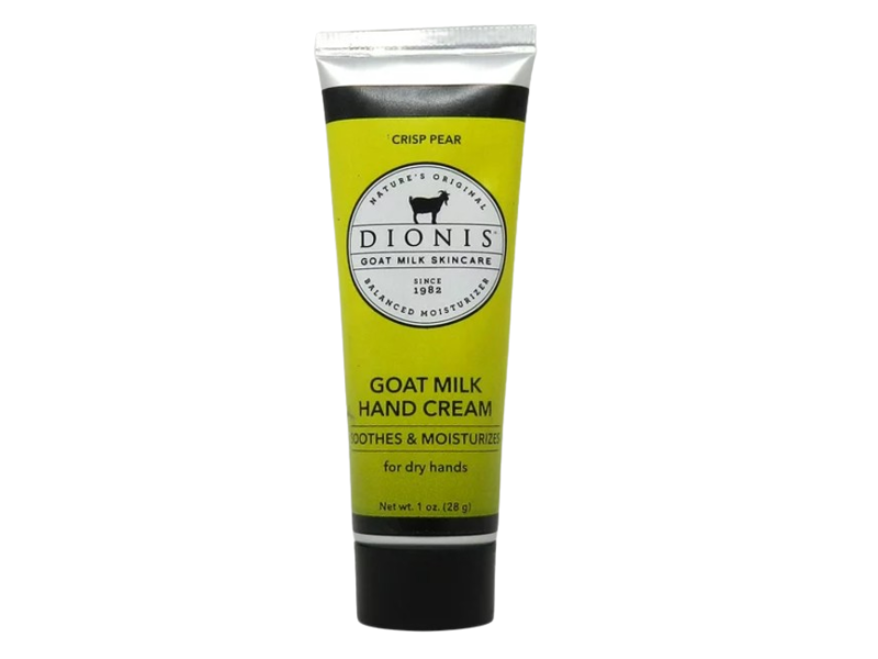 Dionis Goat Milk Hand Cream, Crisp Pear, 1oz/28 g