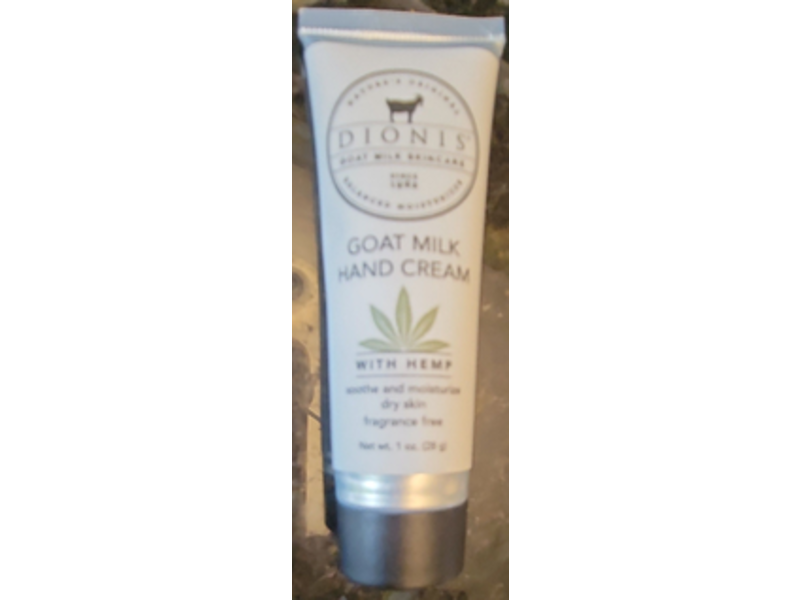 Dionis Goat Milk Hand Cream, Hemp