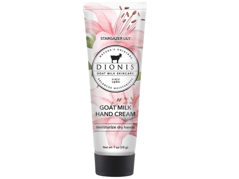 Dionis Goat Milk Hand Cream, Stargazer Lily, 1 oz/28 g, Pack Of 6