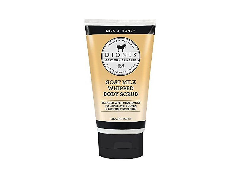 Dionis Goat Milk & Honey Scented Whipped Body Scrub, 6 fl oz/177 mL