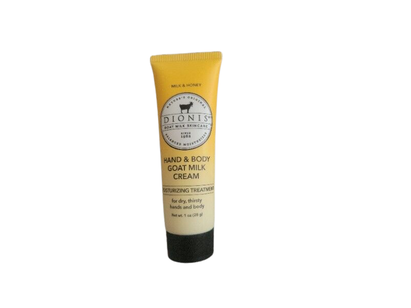 Dionis Milk Honey Hand Body Goat Milk Cream, Moisturizing Treatment, 1 fl oz/28 g