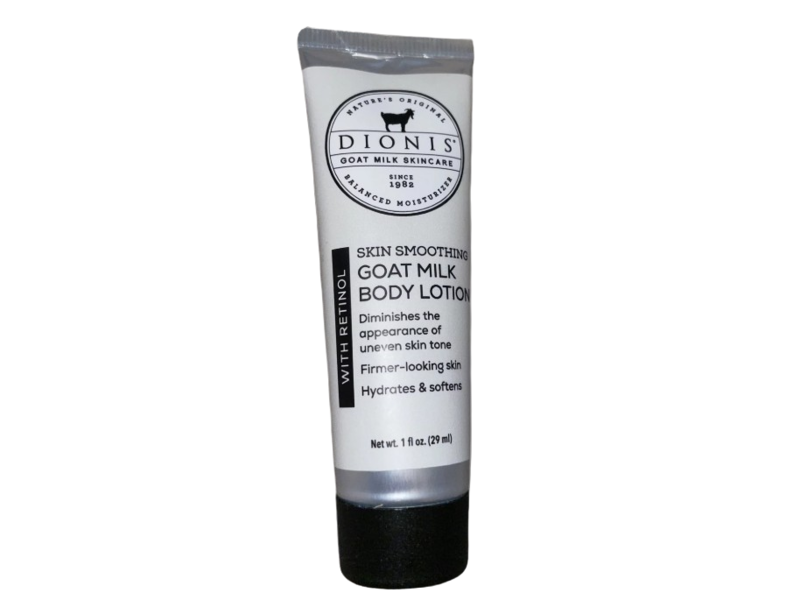 Dionis Skin Smoothing Goat Milk Body Lotion, Retiinol, 1 fl oz/29 mL