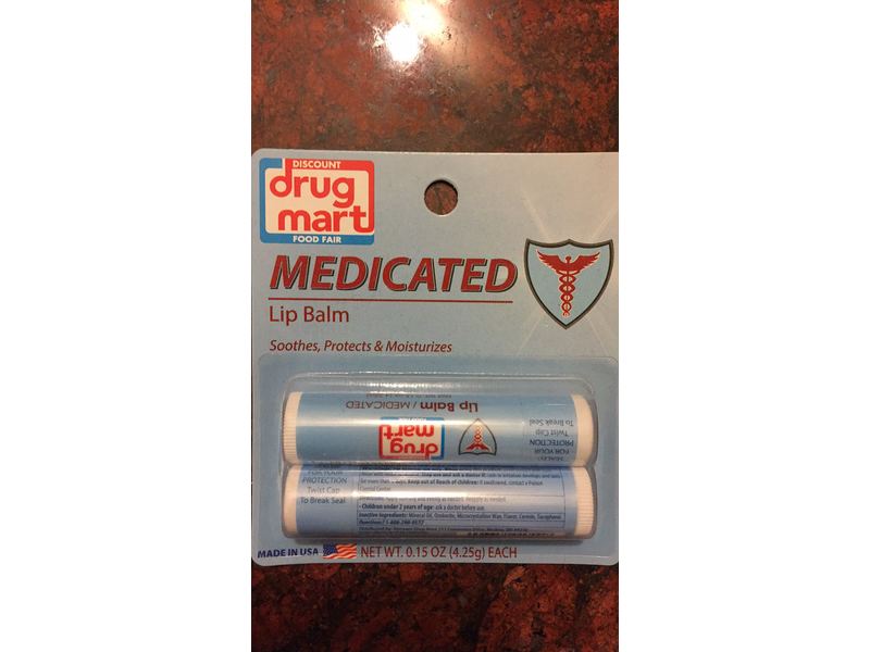 Discount Drug Mart Medicated Lip Balm, 0.15 oz