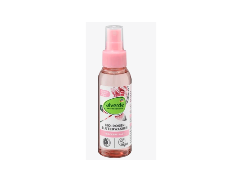 Dm Alverde Natural Cosmetics Organic Rose Flower Water, 100 mL