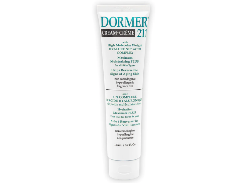 Dormer Cream 211 with High Molecular Weight & Hyaluronic Acid Complex, 3.7 fl oz/110 mL