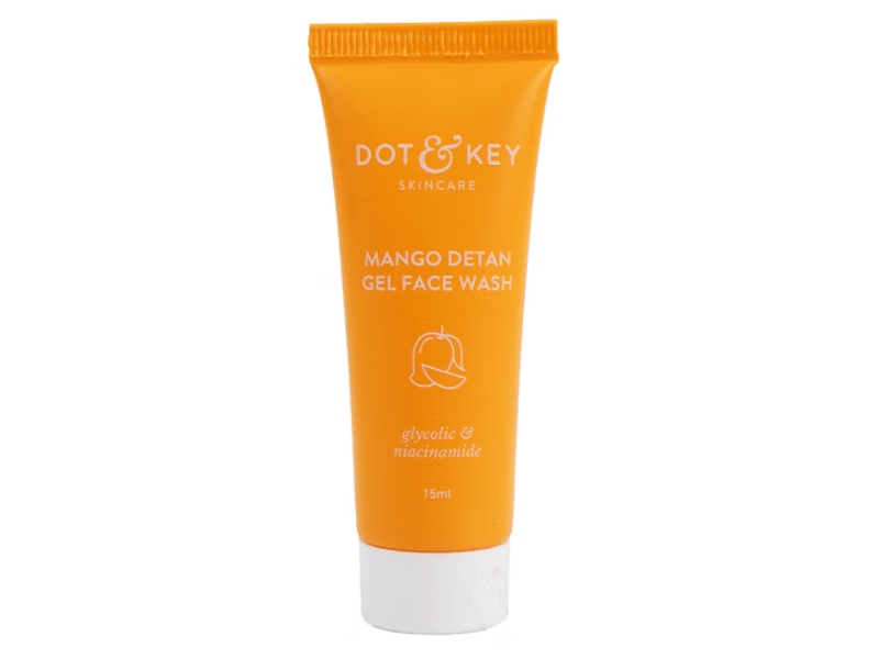 Dot & Key Detan Gel Face Wash, Mango, 15 mL