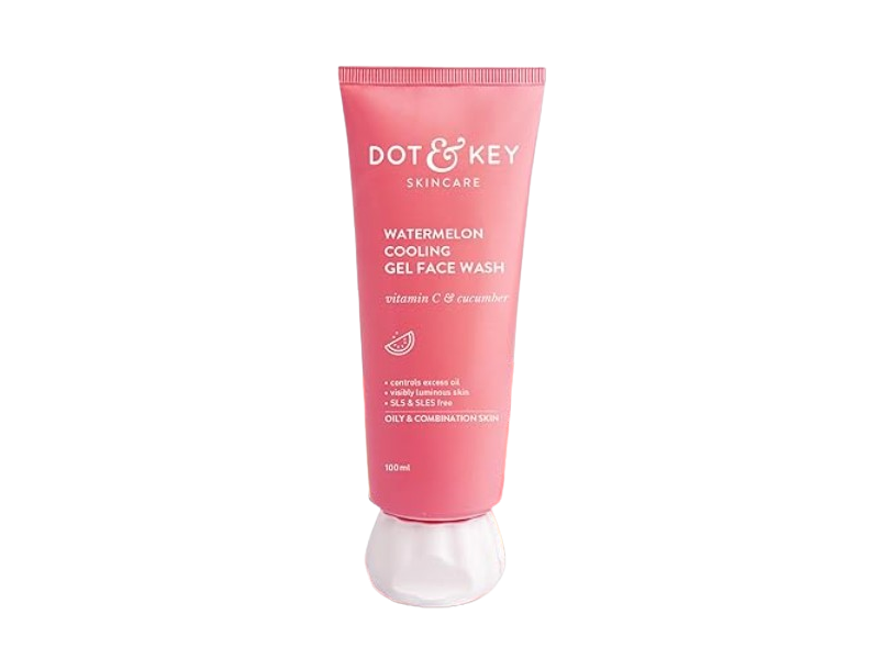 Dot & Key Refresh Gel Face Wash, Watermelon, Vitamin C & Cucucmber, 100 mL