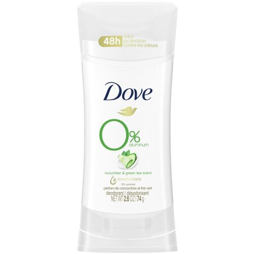 0% Aluminum Deodorant Stick Cucumber And Green Tea