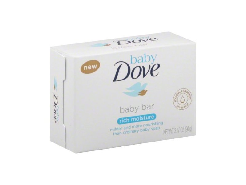 Dove Baby Bar Soap, Rich Moisture, 3.17 oz
