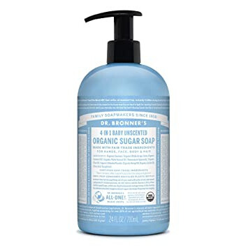 Baby Unscented Organic Sugar Soap