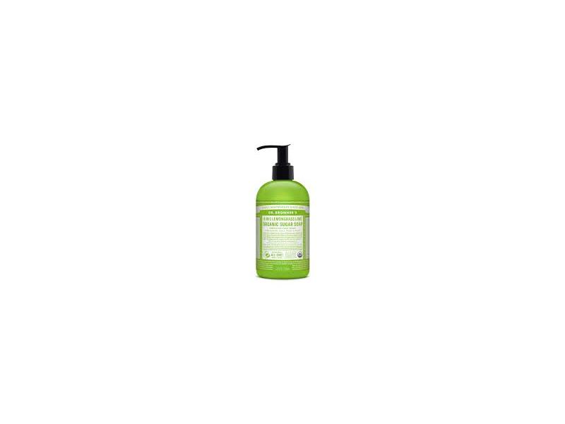 Dr. Bronner's 4-in-1 Lemongrass Lime Organic Sugar Soap, 24 fl oz
