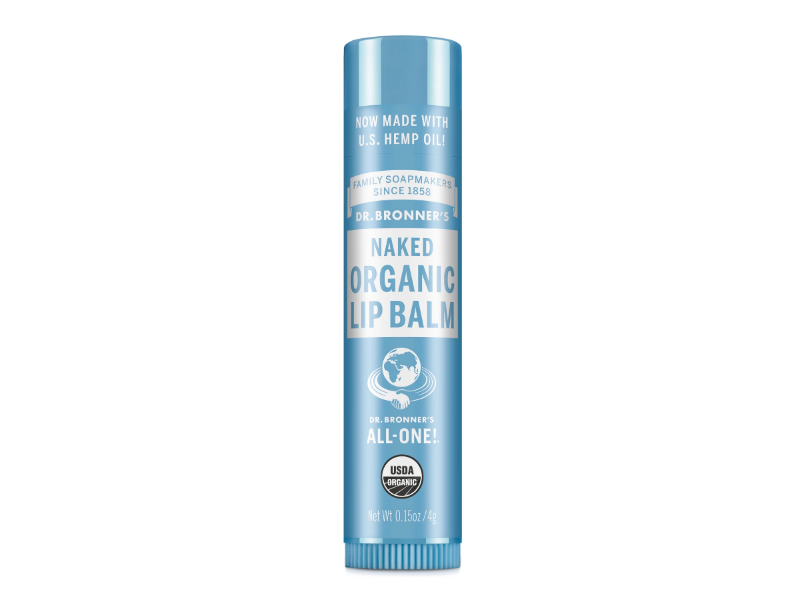 Dr. Bronner's All One! Organic Lip Balm, Naked, 0.15 oz/4 g
