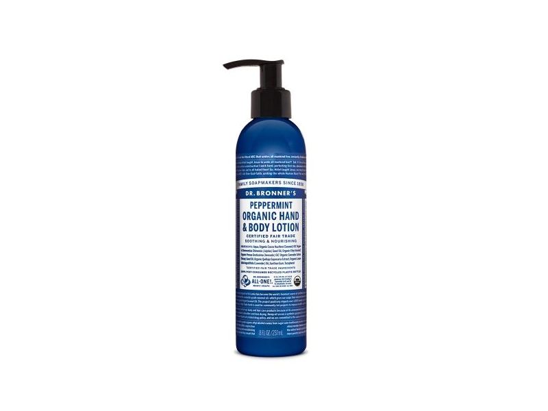 Dr. Bronner's Peppermint Organic Hand & Body Lotion, 8 fl oz