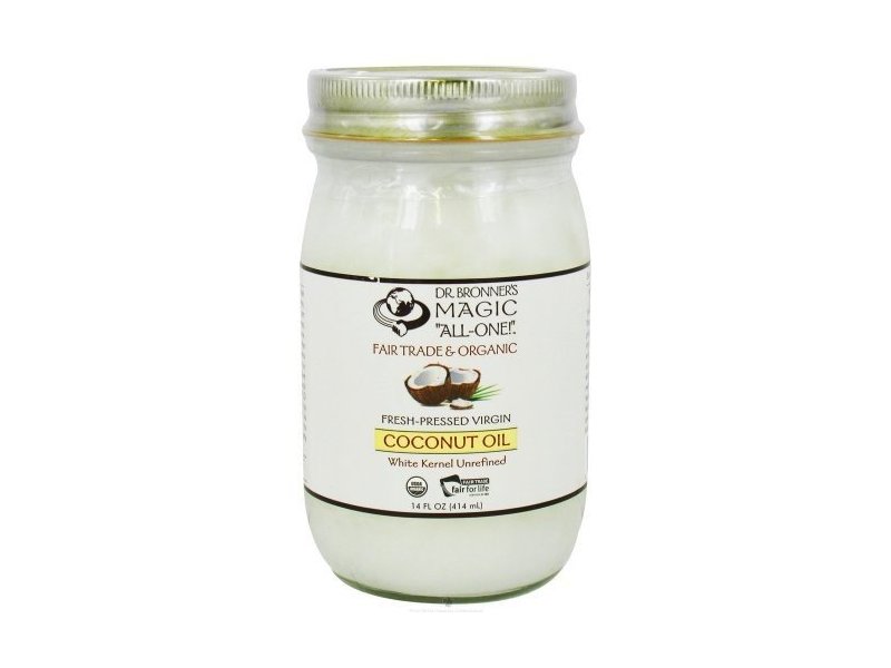 Dr. Bronner White Kernel Coconut Oil, Virgin, 14.00 OZ