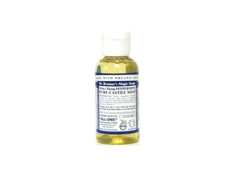 Dr. Bronners Peppermint Castile Soap 2oz (12 Pieces)