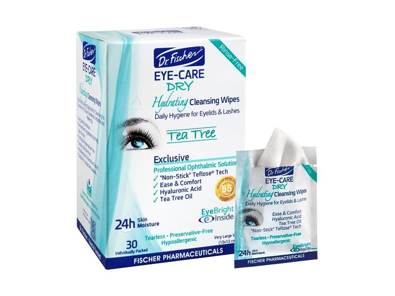 Dr. Fischer Eye-Care Hydrating Cleansing Wipes, 30 Count
