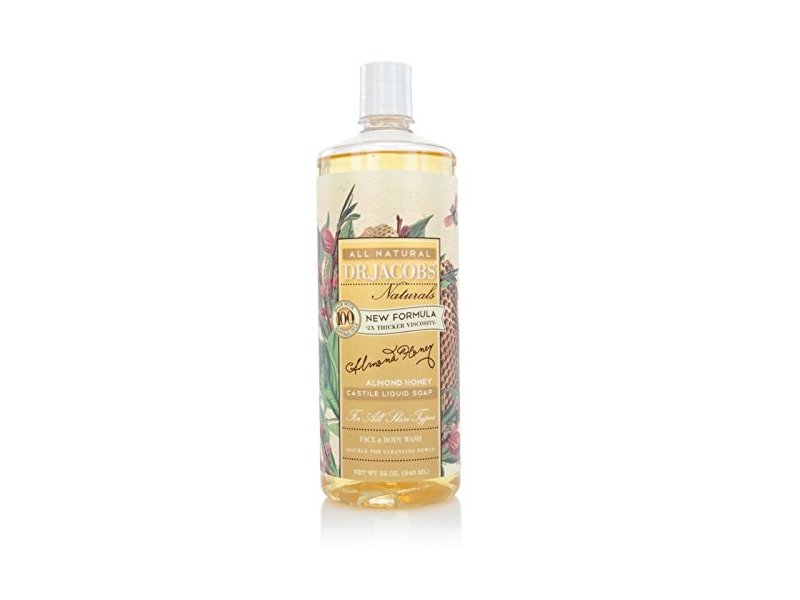 Dr. Jacobs Naturals Face and Body Wash Almond Honey, 32 oz.