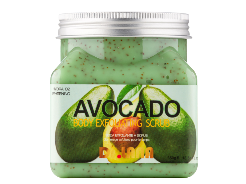 Dr. Lana Body Exfoliating Scrub, Avocado, 18.51 fl oz/350 g