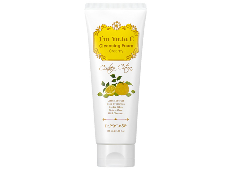 Dr.MeLoSo I'm Yuja C Cleansing Foam Creamy, 4.39 fl oz/130 mL