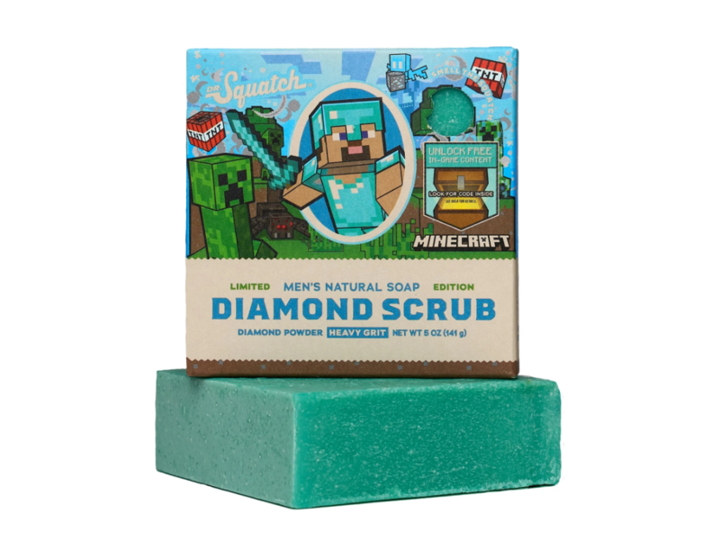 Dr. Squatch Limited Edition Men's Natural Bar Soap, Diamond Scrub, 5 oz/141 g