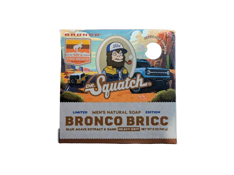 Dr. Squatch Limited Edition Men's Naturtal Soap, Bronco Bricc, 5 oz/141 g