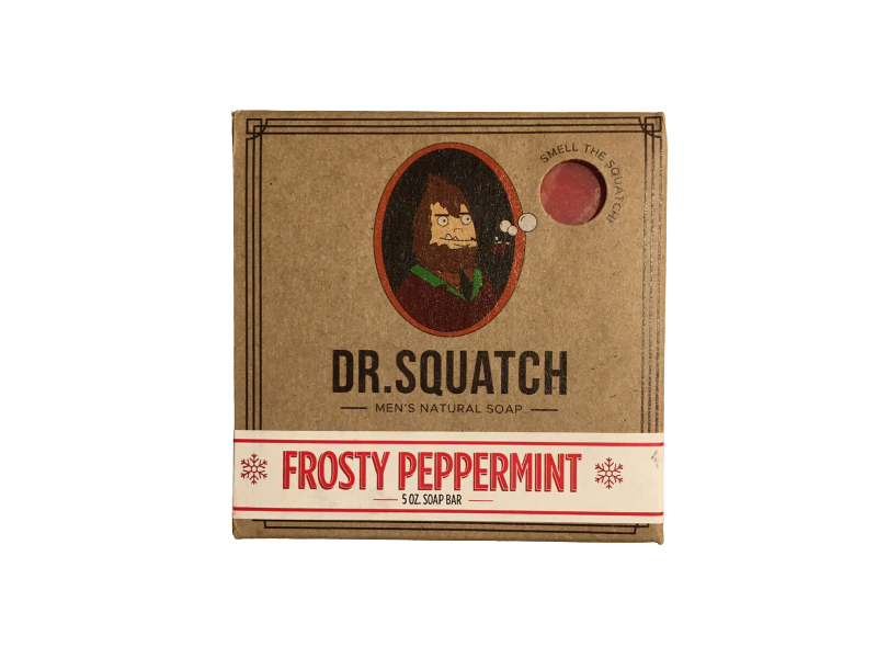Dr Squatch Men's Natural Soap Bar, Frosty Peppermint, 5 oz