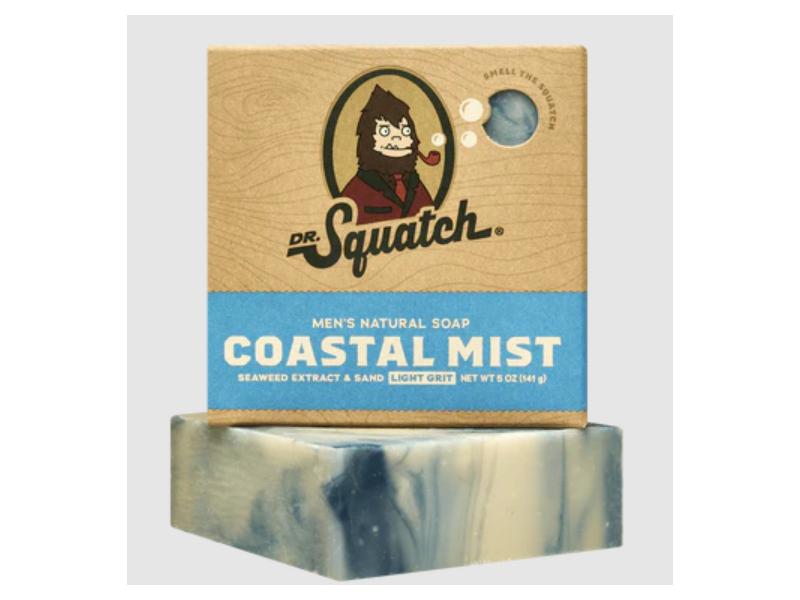 Dr. Squatch Men's Natural Soap, Coastal Mist, 5 oz/141 g
