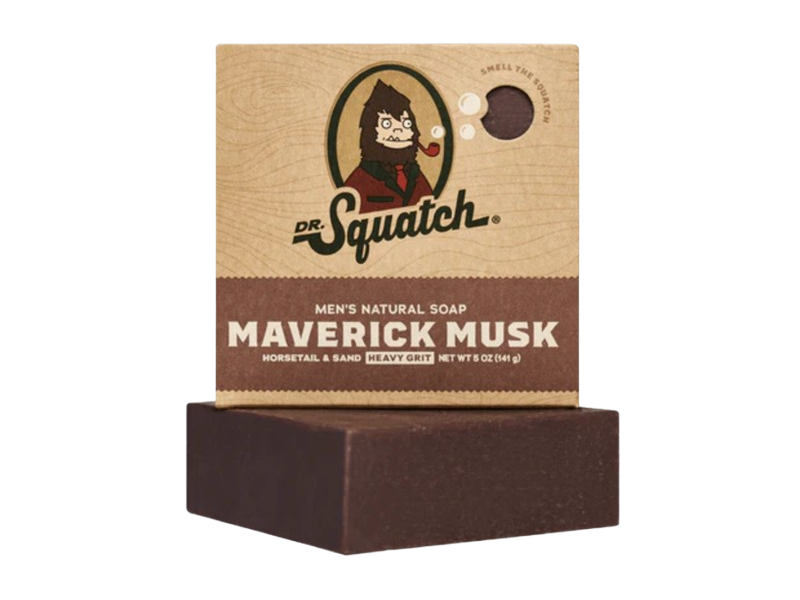Dr. Squatch Men's Natural Soap, Maverick Musk, 5 oz/141 g, Pack Of 5
