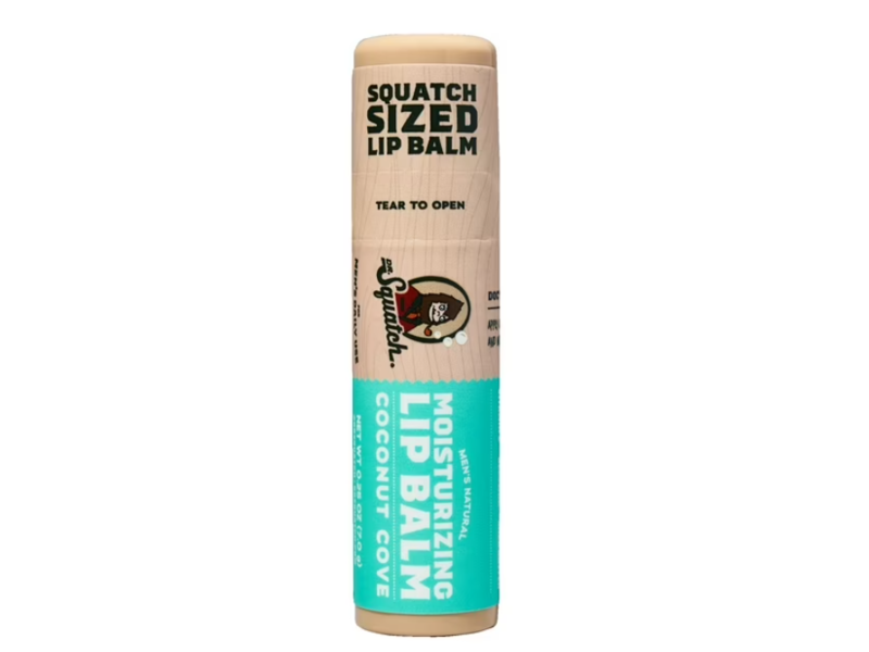 Dr. Squatch Moisturizing Lip Balm, Coconut Cove, 0.25 oz/ 7 g