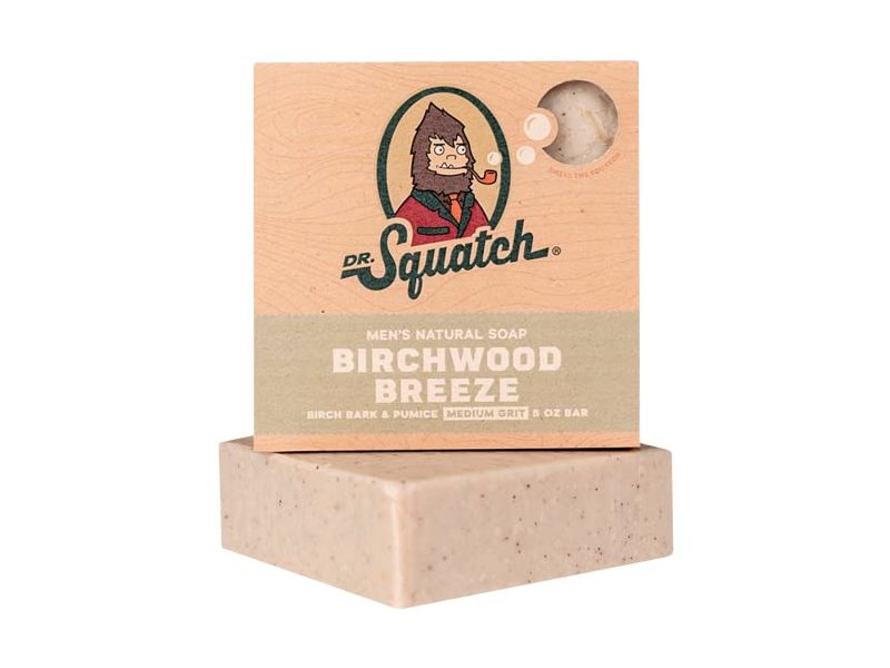 Dr. Squatch Natural Bar Soap, Birchwood Breeze, 5 oz