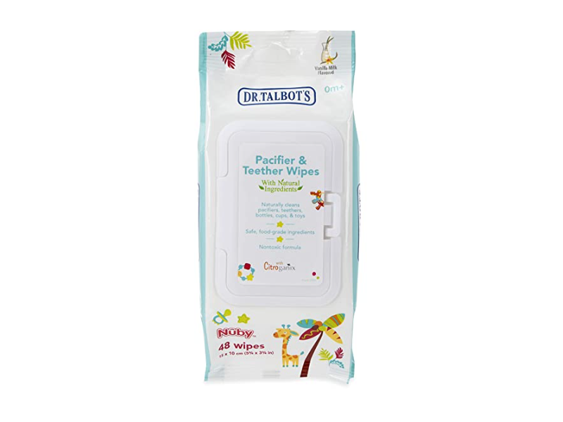 Dr.Talbot's Pacifier & Teether Wipes, 48 Count