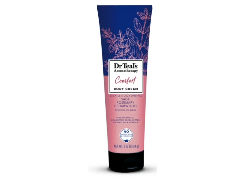 Dr. Teal's Aromatherapy Comfort Body Cream, Sage + Rosemary + Cedarwood, 8 oz/226.8 g