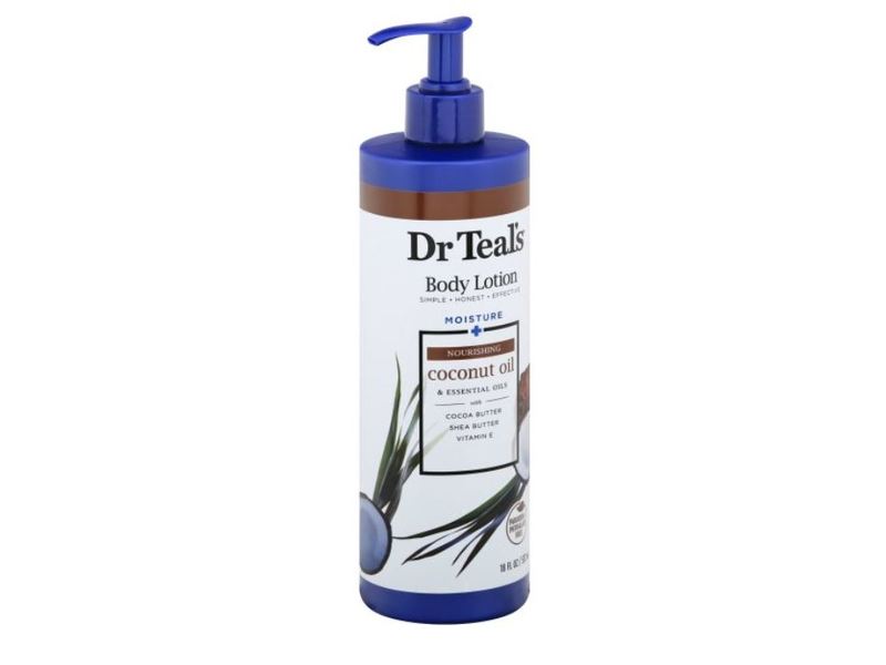 Dr Teal's Body Lotion Moisture + Nourishing Coconut Oil & Essential Oils, 18 fl oz